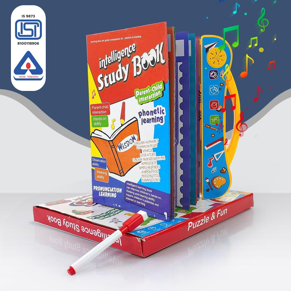 Intelligence Book English Letters & Learning Sound Book, Activities Book