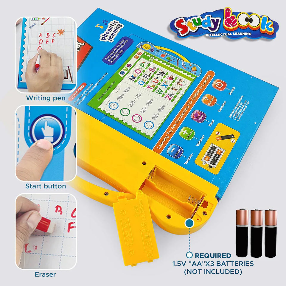 Intelligence Book English Letters & Learning Sound Book, Activities Book