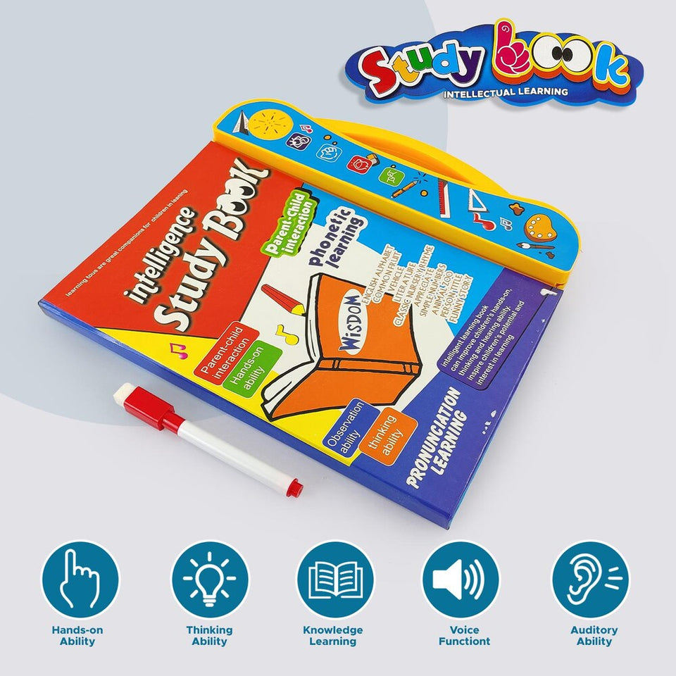 Intelligence Book English Letters & Learning Sound Book, Activities Book